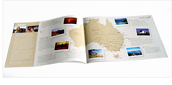 Doppelseite Australienkarte